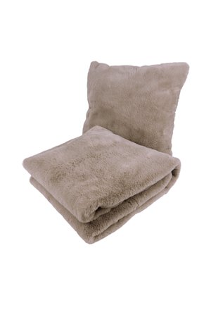 Декоративна подушка та покривало Aimee 525 Набір з 2-х штук Бежевий