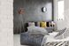 Набор пуф и подушка Paramount 410 Серо-коричневый/Синий Kayoom - недорогой пример интерьера в доме или квартире
