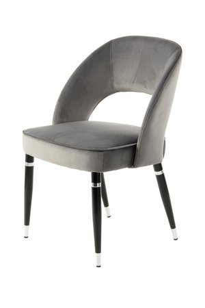Стул-кресло Courtney 525 с чёрными ножками и серой обивкой Kayoom - в дом или квартиру. Фото, картинка, пример в интерьере