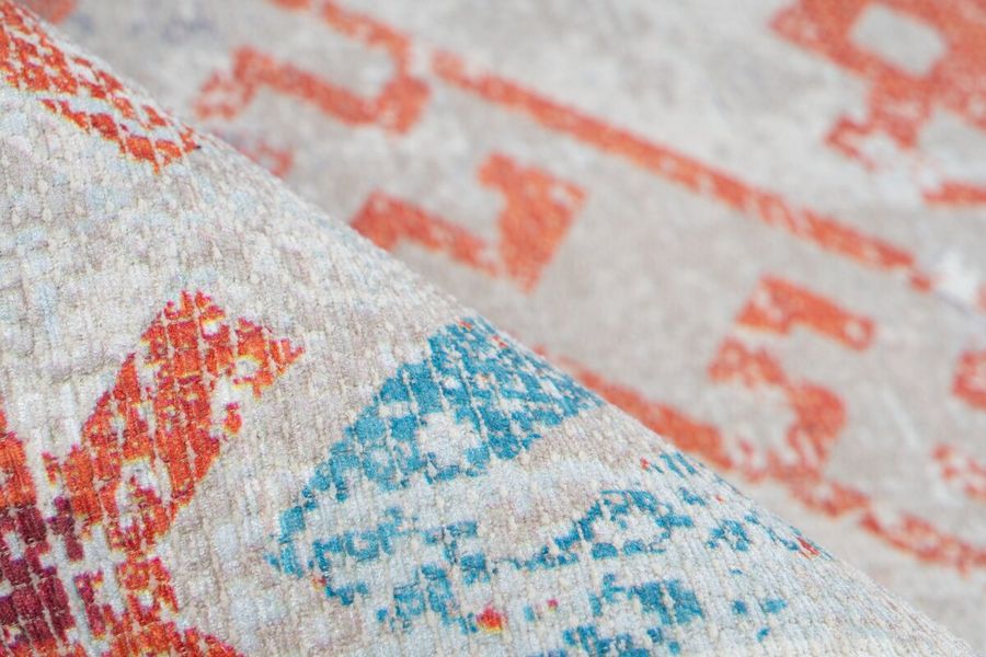 Плетеный ковёр в стиле винтаж Indiana 200 Разноцветный/Оранжевый 160 х 230