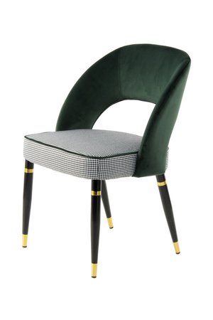 Стул-кресло Courtney 525 с чёрными ножками и зелёной обивкой Kayoom - в дом или квартиру. Фото, картинка, пример в интерьере