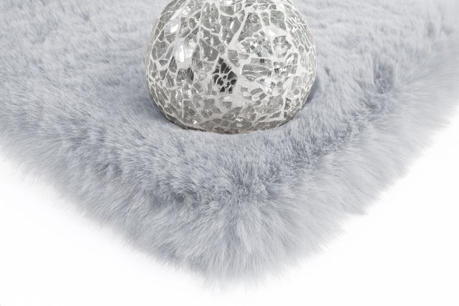 Однотонный исключительно мягкий ковёр ручной работы, имитирующий мех кролика, Rabbit 100 Светло-серый