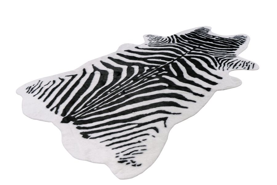 Ковёр из искусственной шерсти с натуральным дизайном Desert 125 Черный / Белый, чорний/білий, 160 см x 230 см, 2.39