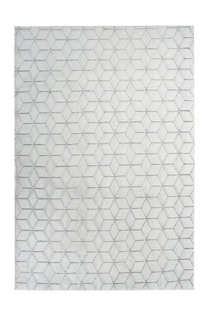 Высоковорсный ковёр с графическим узором Vivica 125 Белый / Антрацит