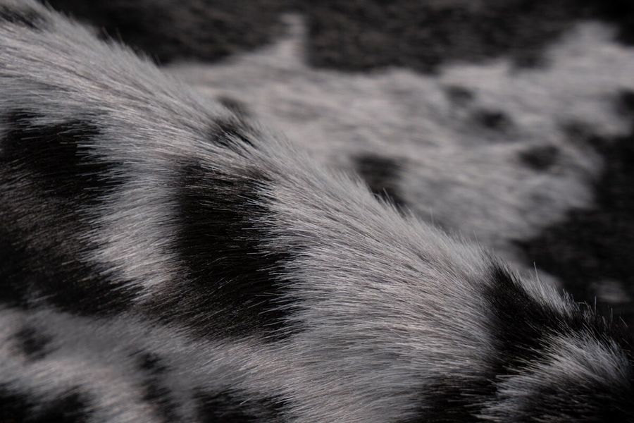 Ковёр из искусственной шерсти с натуральным дизайном Kayoom Desert 225 Черный / Белый 160х230