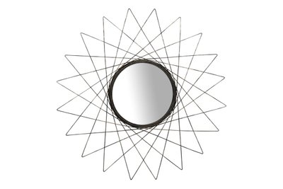 Настенное зеркало Soprano 110 Черный / Золото Kayoom - в дом или квартиру. Фото, картинка, пример в интерьере