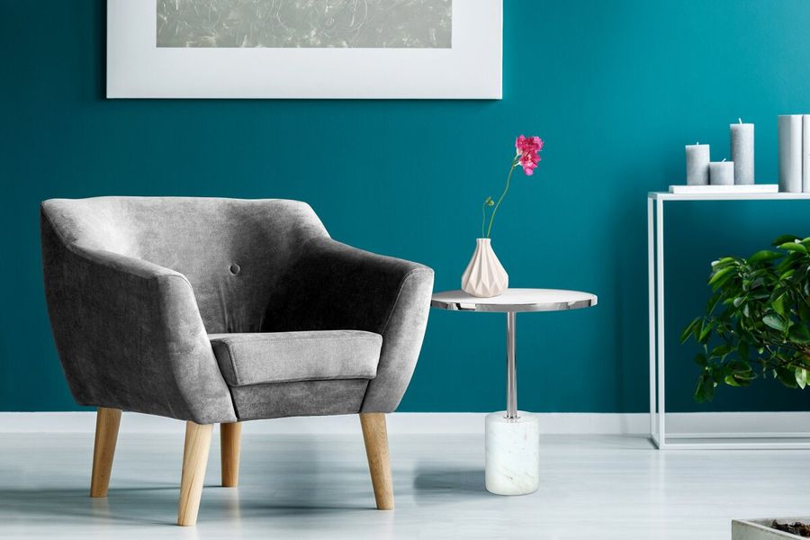 Столик Lana 525 Белый/Серебро Kayoom - в дом или квартиру. Фото, картинка, пример в интерьере
