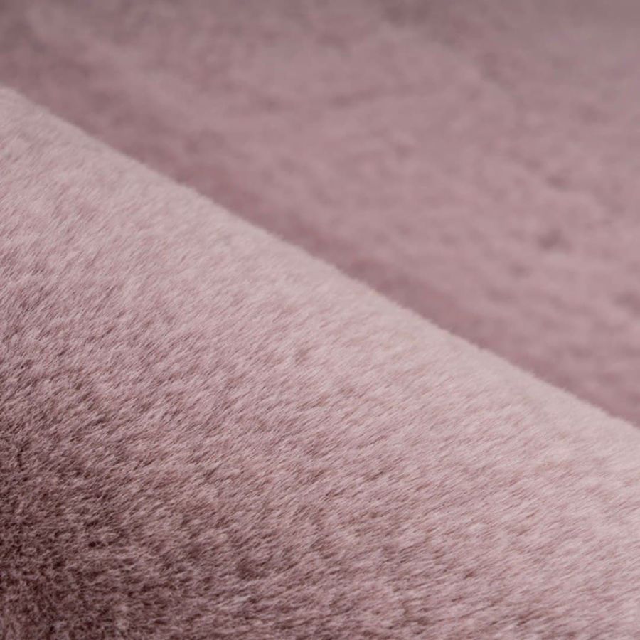 Хутряний килим з високим ворсом Rabbit Light 525 Рожевий 80 х150