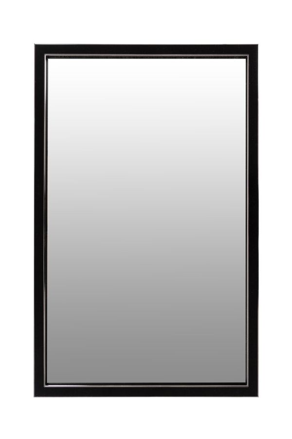 Настенное зеркало Cliff 125 Черный / Серебристый, чорний/сріблястий