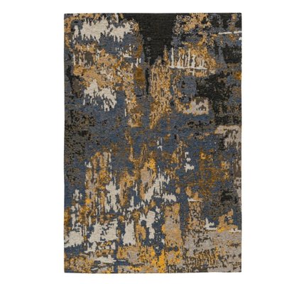 Сучасний плоский килим із яскравим ворсом Primavera 525 різнокольоровий; синій 160см х 230см