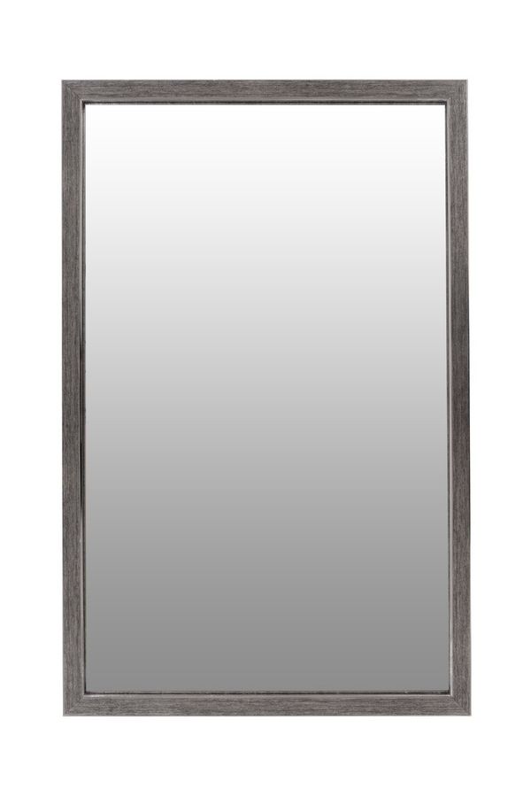 Настенное зеркало Cliff 125 Серебристо-серый / Черный, Серебристо-серый / черный