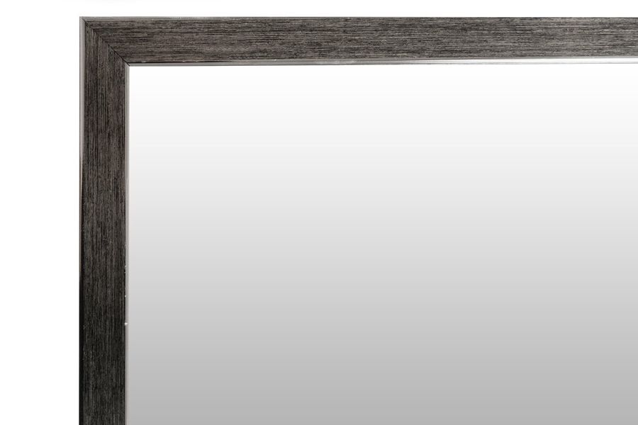 Настенное зеркало Cliff 125 Серебристо-серый / Черный Kayoom - в дом или квартиру. Фото, картинка, пример в интерьере