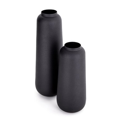 Набор из двух ваз Cavo 260 черный, чёрный, Черный