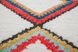 Длинноворсовый ковёр с пёстрым принтом ромбы Agadir 210 Белый / Разноцветный