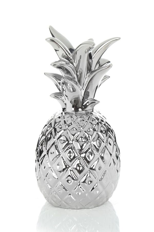 Декор - підсвічник Pineapple 110 Сріблястий