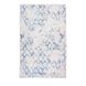 Ретро-ковер в винтажном стиле с принтом Peron 400 Белый/Синий 160 х 230