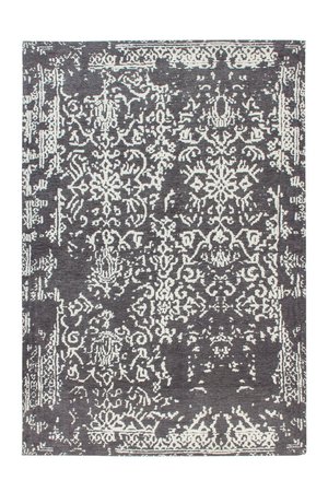 Жаккардовый ковёр с плоским ворсом River 130 Антрацит / Серый