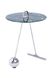 Столик Pendulum 525 Круглая столешница на металлической ножке в виде маятника Чёрный / Серебристый Kayoom - недорогой пример интерьера в доме или квартире