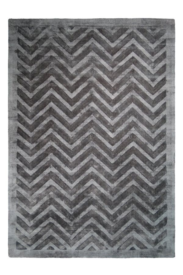 Коротковорсовый ковёр в стиле Ретро Luxury 410 Серый / Антрацит