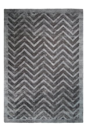 Коротковорсовый ковёр в стиле Ретро Luxury 410 Серый / Антрацит