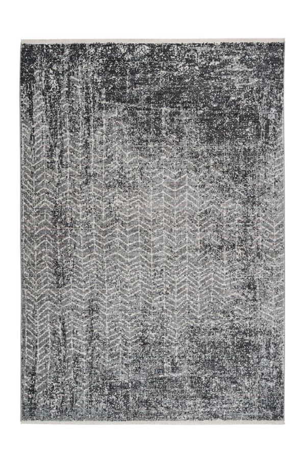 Коротковорсный ковёр в стиле винтаж Baroque 900 Серый/Антрацит 120 х 170