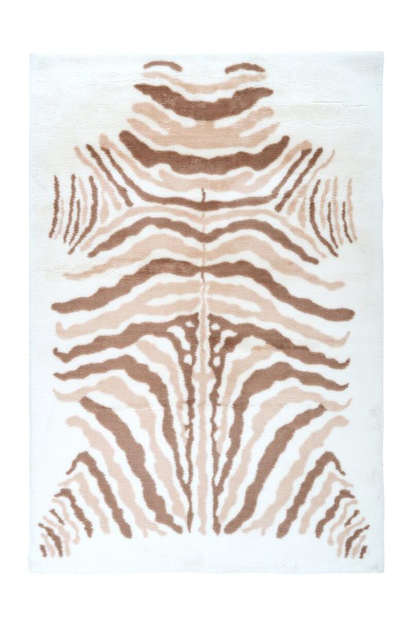 М'який килим ручної роботи Rabbit Animal 400 Білий/Бежевий/Слонова кістка, 120 x 160 см