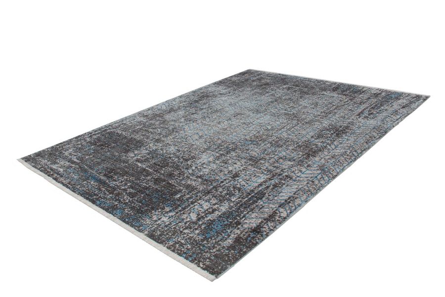 Коротковорсный ковёр в стиле винтаж Antigua 300 Серый/Бирюзовый 160 х 230