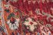 Тонкий ворсистый ковёр с печатным узором Faye 325 Разноцветный/Красный