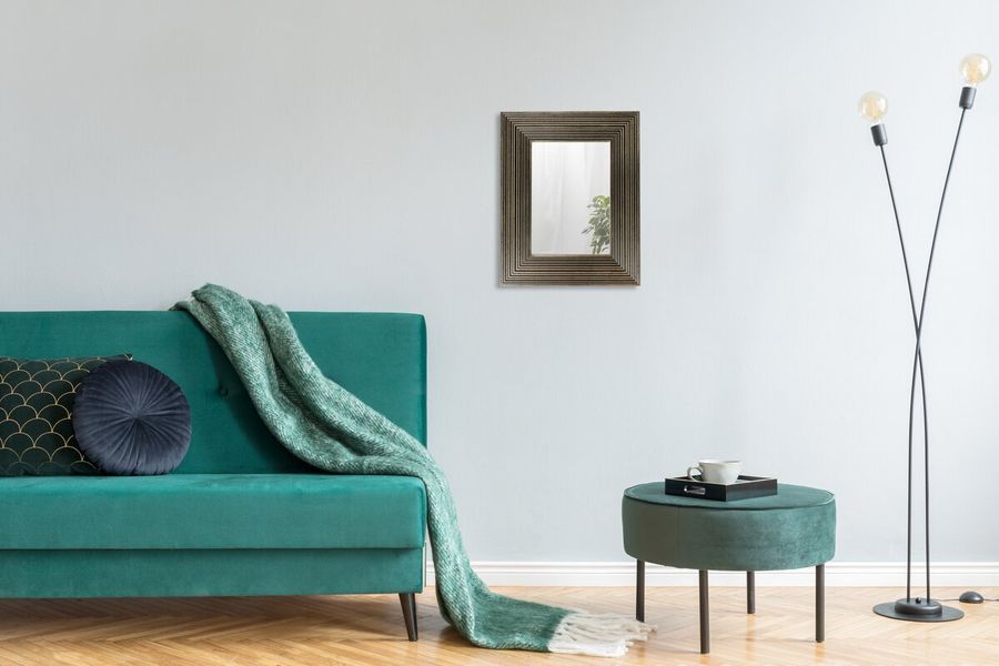 Настенное зеркало Harper 125 Черный / Золото Kayoom - в дом или квартиру. Фото, картинка, пример в интерьере