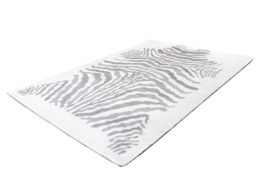 Мягкий ковёр ручной работы Rabbit Animal 400 Белый/Серый 120 x 160