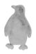 Ковёр в форме пингвина Lovely Kids 525-Penguin Серый