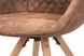 Кресло на деревянных ножках Chadwick 110 с коричневой обивкой