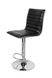 Барный стул со спинкой Midnight 625 с сидением из чёрной эко-кожи Kayoom - недорогой пример интерьера в доме или квартире