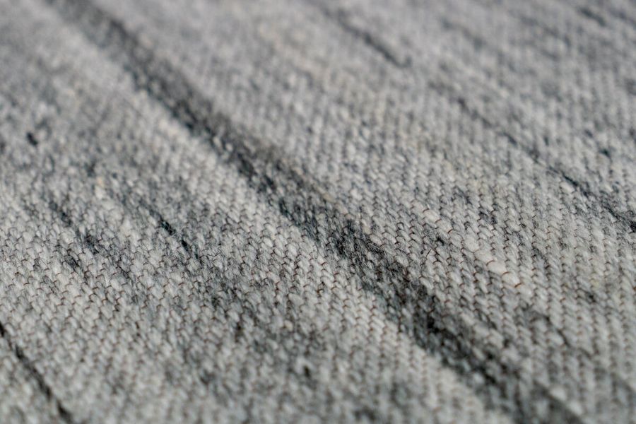 Плетений вовняний килим Phoenix 210 Антрацит/Світло-сірий/Сірий 120 х 170