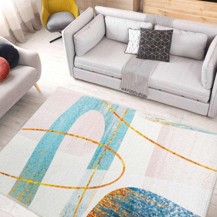 Ретро-килим у вінтажному стилі з принтом Picassa 400 різнокольоровий 160 х 230