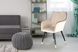 Стул-кресло с контрастным кантом Amino 525 Бежевый / Коричневый Kayoom - недорогой пример интерьера в доме или квартире