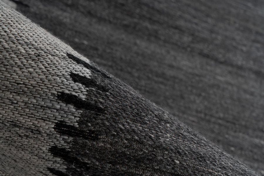Плетений вовняний килим Phoenix 310 Антрацит / Сірий (120/170)