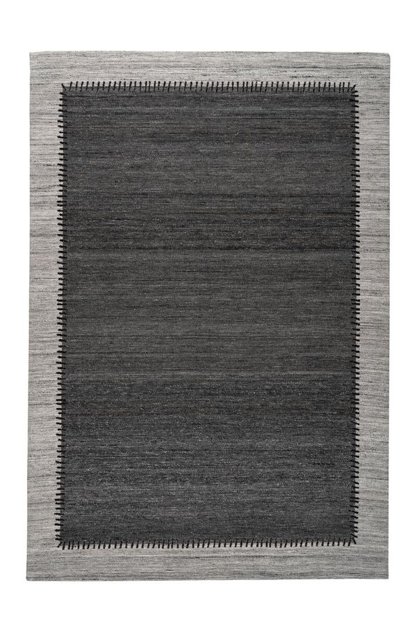 Плетёный шерстяной ковёр Phoenix 310 Антрацит/Серый (160/230)