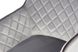Стул-кресло с контрастным кантом Amino 525 Серый / Тёмно-серый Kayoom - недорогой пример интерьера в доме или квартире