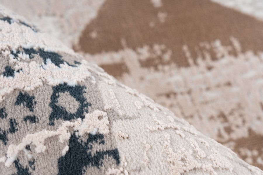 Стильный ковёр с винтажным характером Akropolis 225 Серый / Синий