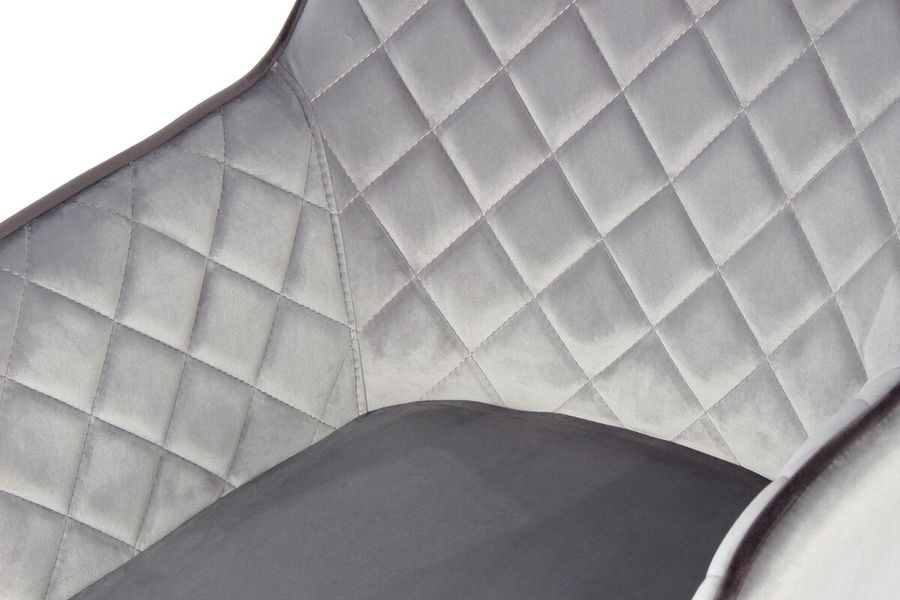 Стул-кресло с контрастным кантом Amino 525 Серый / Тёмно-серый Kayoom - в дом или квартиру. Фото, картинка, пример в интерьере