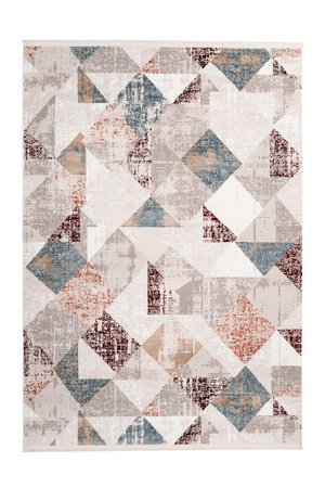 Стильный ковёр с винтажным характером Akropolis 225 Серый/Розовый/Бежевый 160 х 230