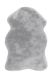 Однотонный исключительно мягкий ковёр ручной работы, имитирующий мех кролика Rabbit Sheepskin 200 Серый
