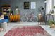 Коротковорсний килим у стилі вінтаж Baroque 200 Червоний/Сірий 120 х 170