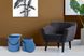 Набор из двух пуфов Kayoom Arabella 125 Синий/Черный  Kayoom - недорогой пример интерьера в доме или квартире