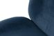 Оксамитовий стілець зі спинкою на хромованих ніжках Charlize 110 Синій