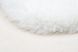 Однотонный исключительно мягкий ковёр ручной работы, имитирующий мех кролика Rabbit Sheepskin 200 Белый