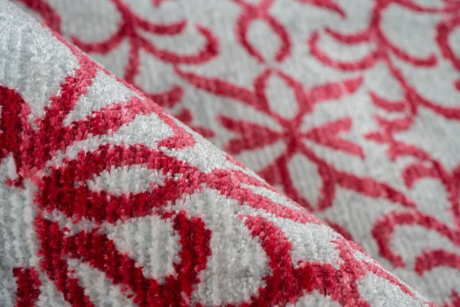 Коротковорсный ковёр в стиле винтаж Baroque 200 Красный/Серый 160 х 230