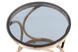 Столик Weyda 125 Круглая стеклянная столешница на металлической опоре Черный/Медный Kayoom - недорогой пример интерьера в доме или квартире