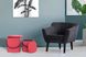 Набор из двух пуфов Kayoom Arabella 225 Красный/Черный Kayoom - недорогой пример интерьера в доме или квартире